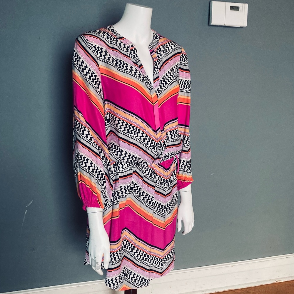 Alice & Trixie dress drawstring bright bold colors size large
